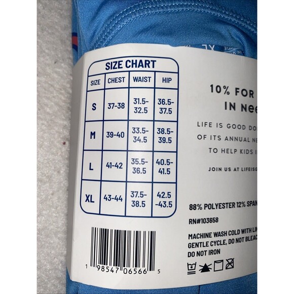 LIFE IS GOOD Rash guard UPF50+ Cycle Surf Swim Long Sleeve Shirt Men XL Jeep New - Picture 6 of 6